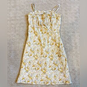 Off-White dress with yellow flowers